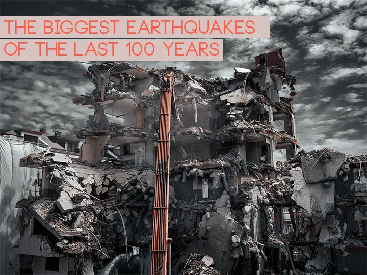 The biggest earthquakes of the last 100 years